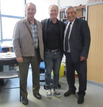 Le coprésident de la Commission avec M. Mikaël Augeron, professeur à l’Université de La Rochelle et M. Christian Rouvreau.