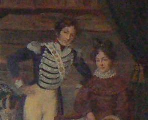 Louise de Tocqueville et son fils Edouard