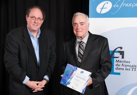 De g. à d. Yves Bergeron, Marcel Masse<br>Crédit : Office québécois de la langue française